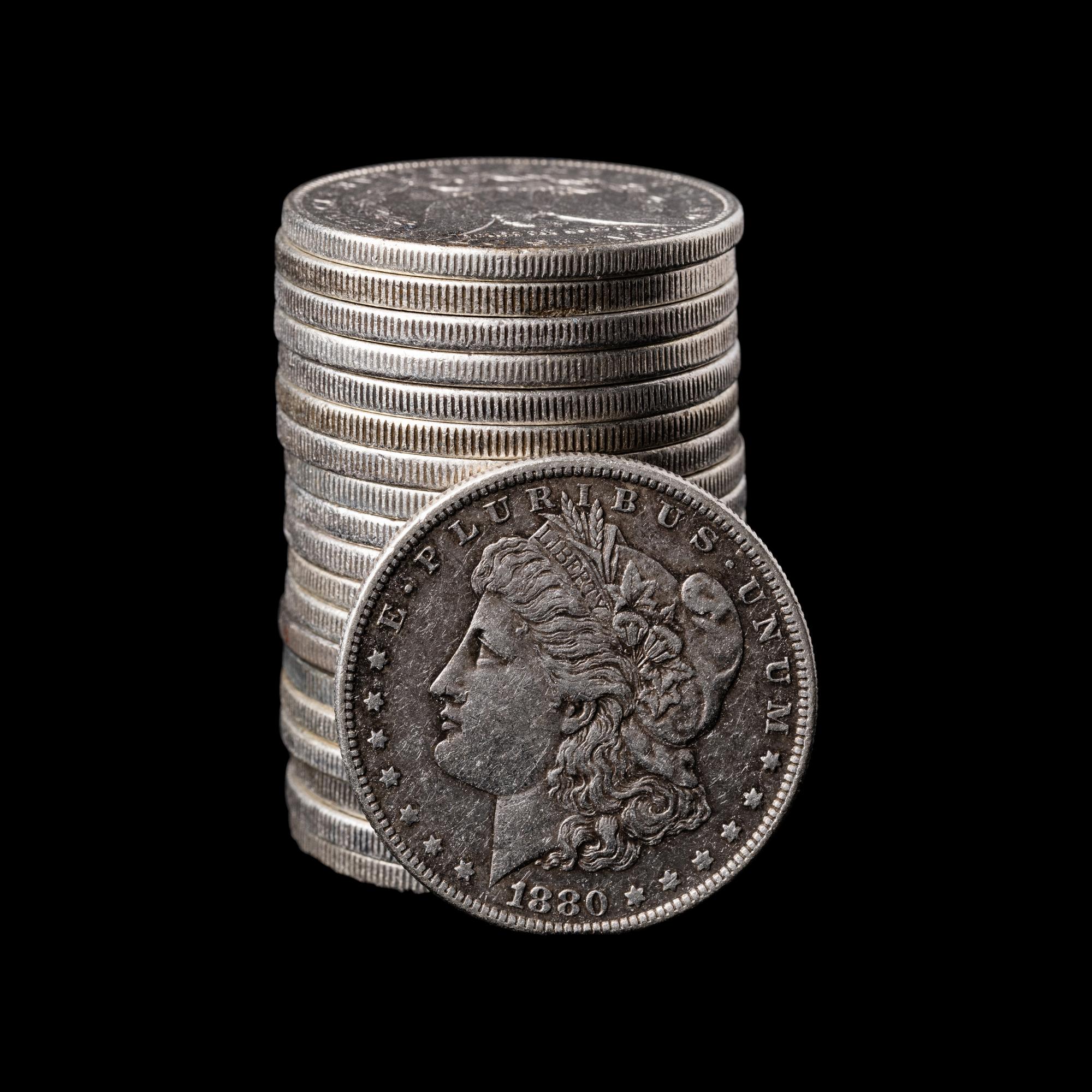 A Group of Twenty Morgan $1 Coins