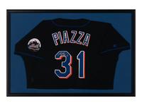 A Group of Signed Autograph Baseball Jersey Displays Featuring Hall of Famers and Notables Including Ken Griffey Jr.