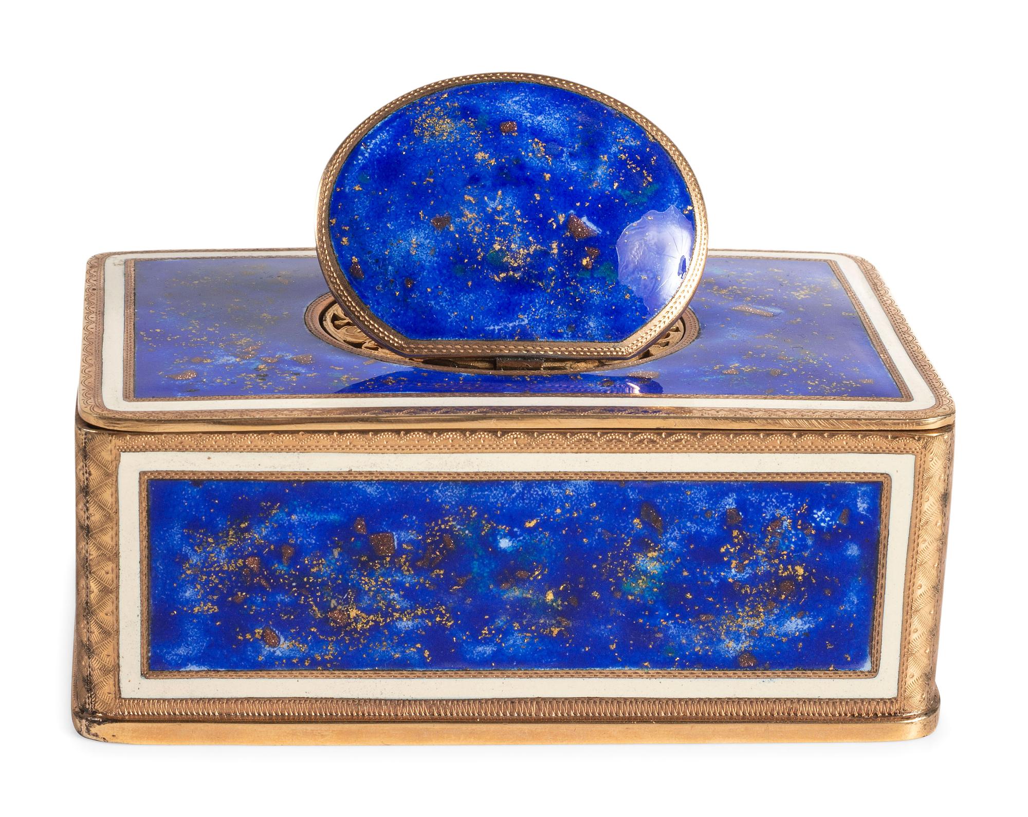 An Enamel and Gilt Metal Singing Bird Automaton