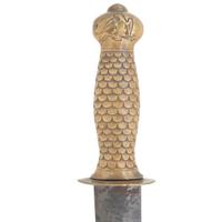 Confederate Variant Naval Cutlass with 1841 USN Style Hilt Attributed to Leech & Rigdon