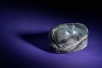A Chinese Grey Jade Carving of an Elephant