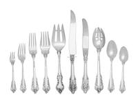 A Wallace Grand Baroque Silver Flatware Service