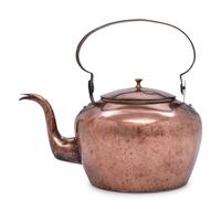 A Signed American Copper Tea Kettle