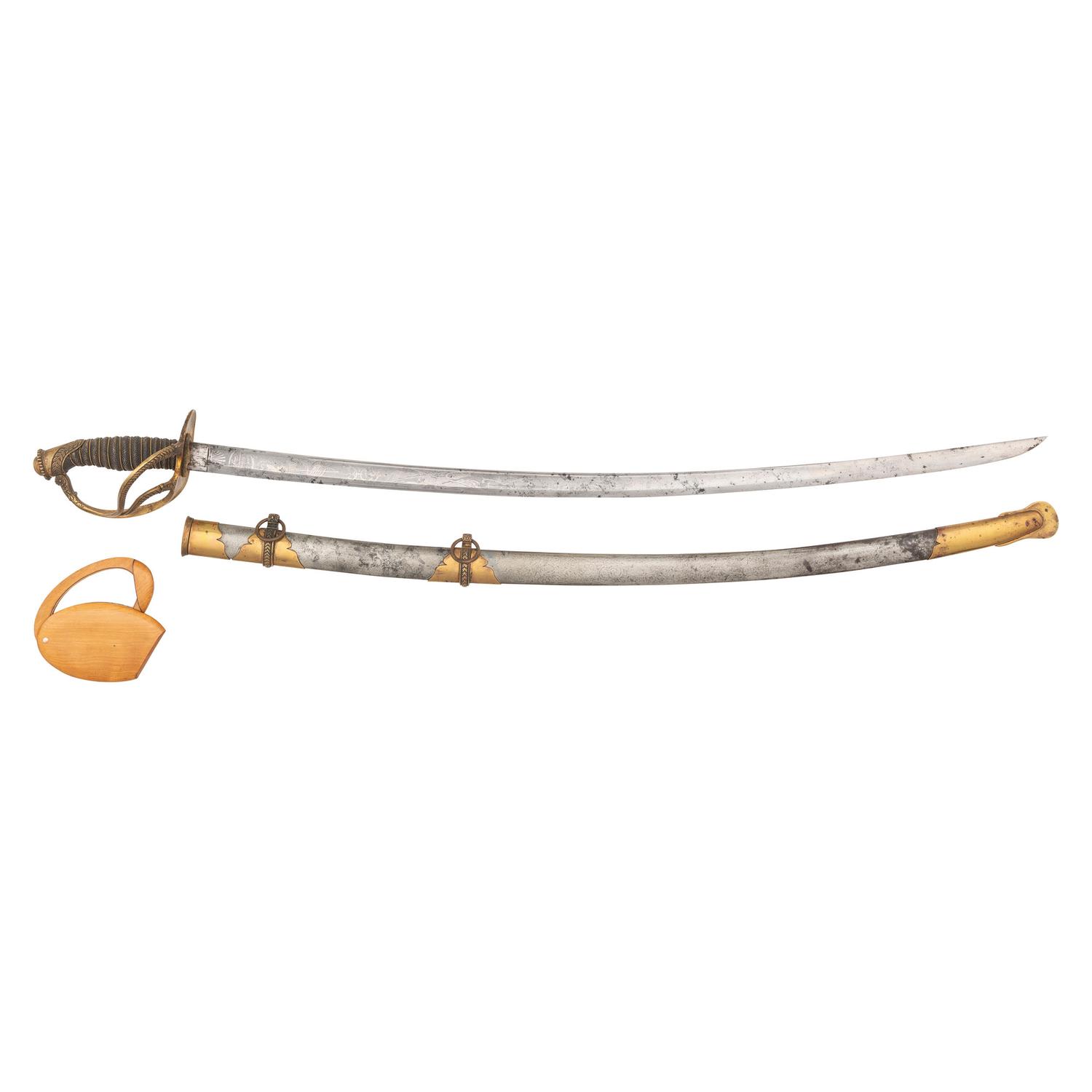 Published Tomes, Son & Melvain Field Grade Cavalry Officers' Sword Presented to Lt. Col. S.M. Fuller - 4th Maine Infantry