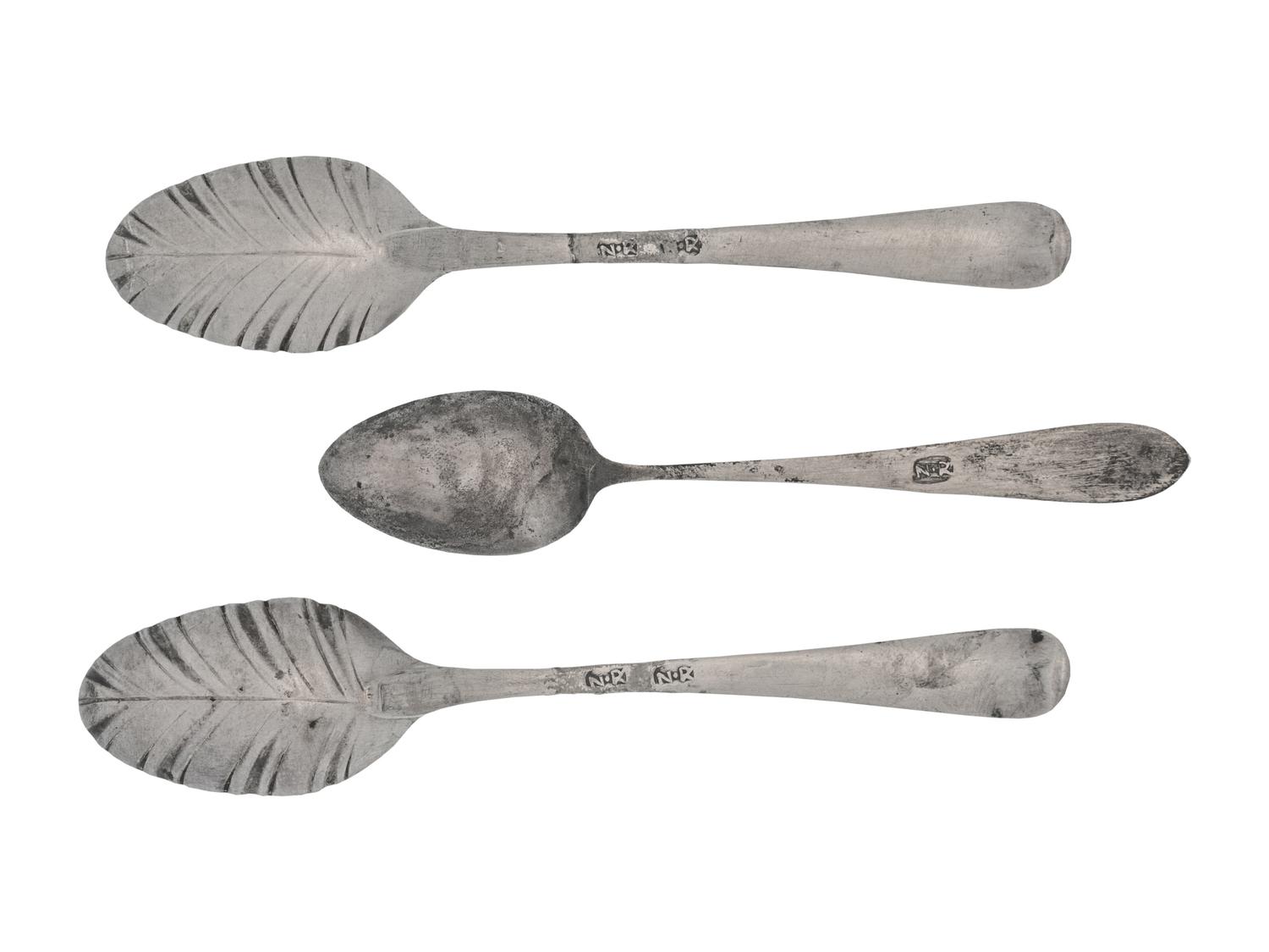 A Set of Three American Silver Teaspoons