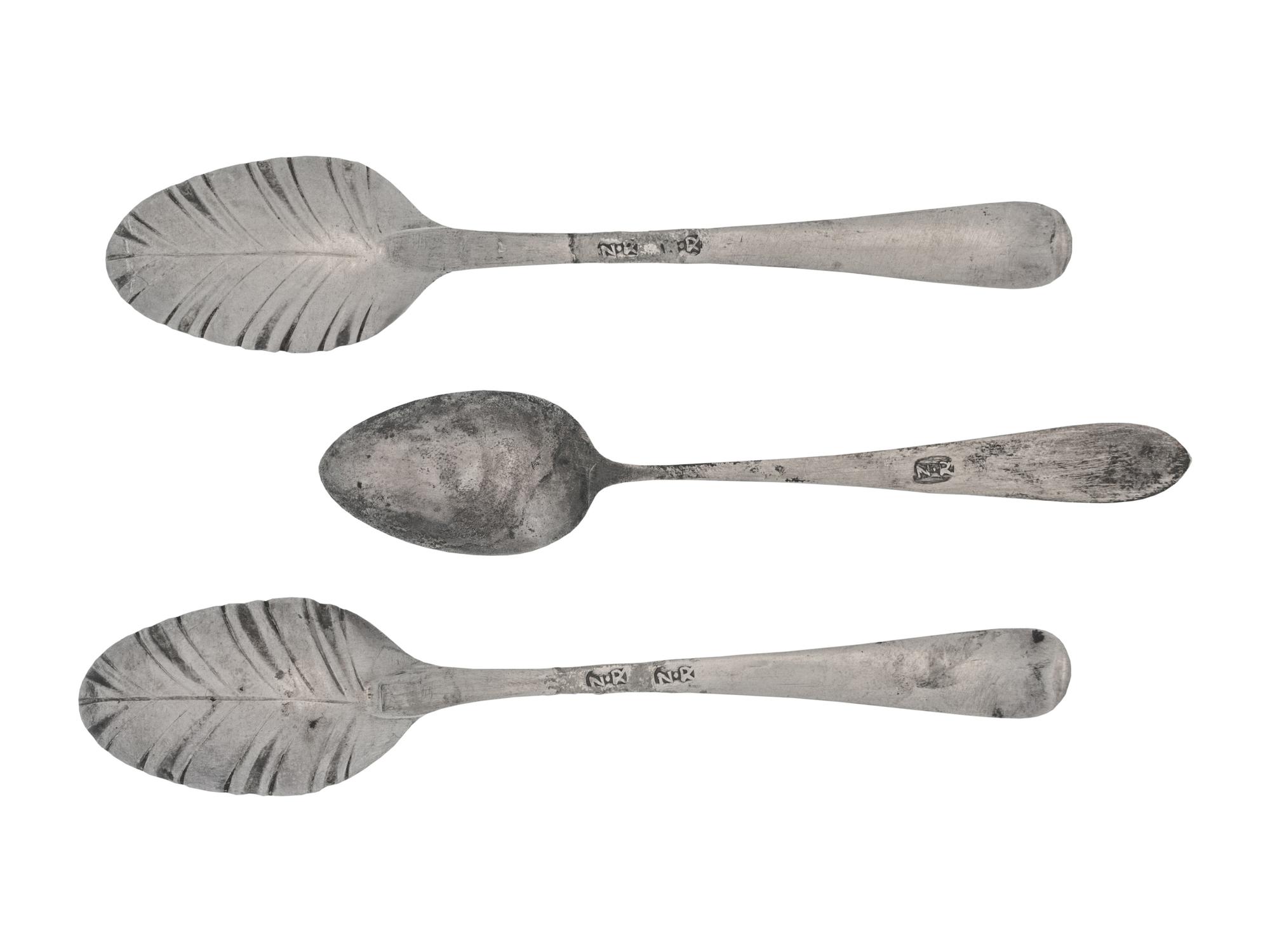 A Set of Three American Silver Teaspoons