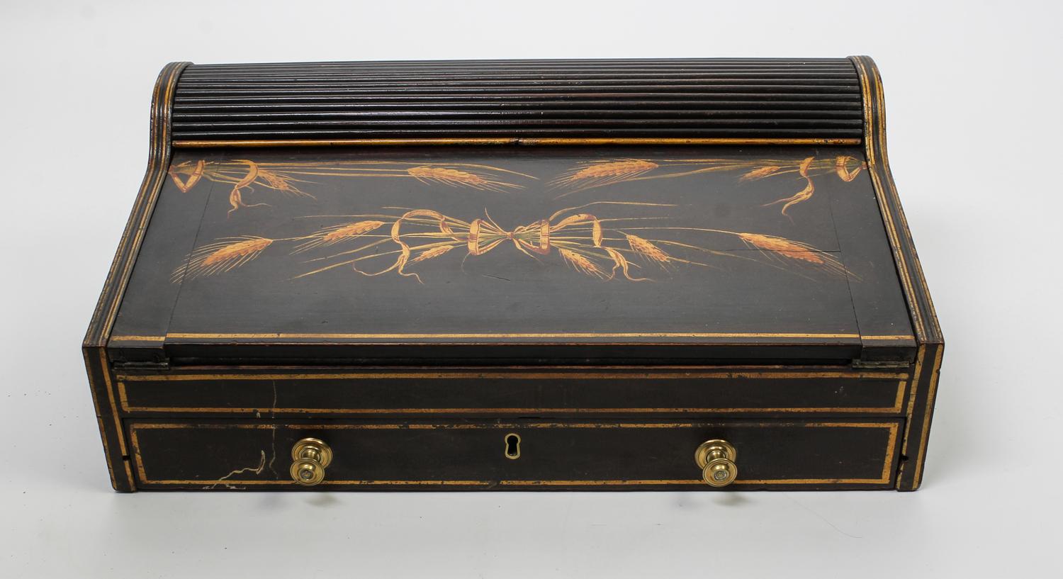 An American Painted Traveling Desk Width 19 1/4 inches. — 19TH CENTURY
