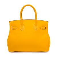 An Hermes Bicolor Jaune d'Or Epsom 30cm Birkin Handbag, 12" x 8.5" x 6".