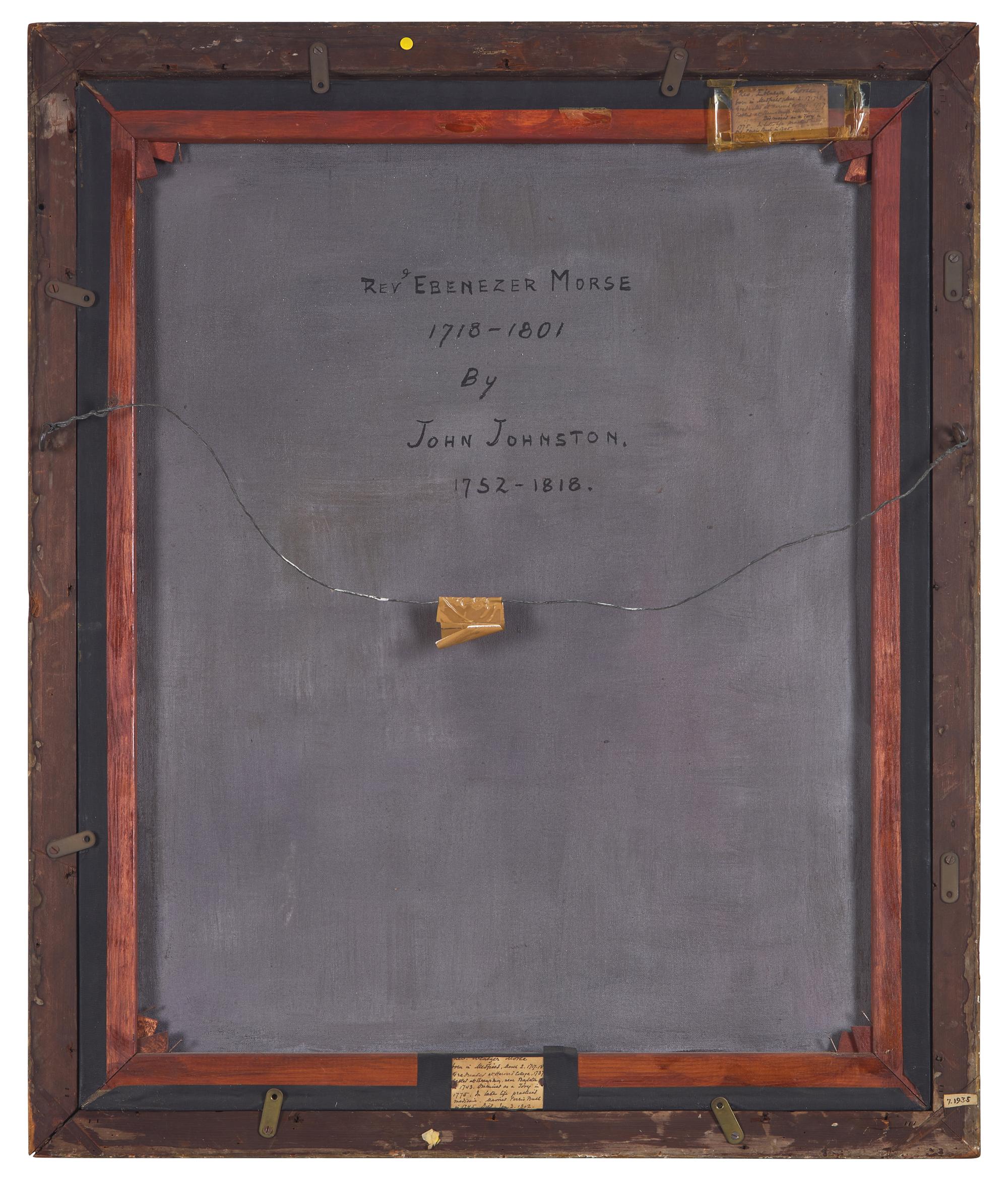 Attributed to Christian Gullager (1759-1826) and John Johnston (1753-1818), Three Family Portraits: Reverend Ebenezer Morse (1718-1802), Dr. Eliakim Morse (1759-1858), and Mary (Eddy) Morse (1767-1860)