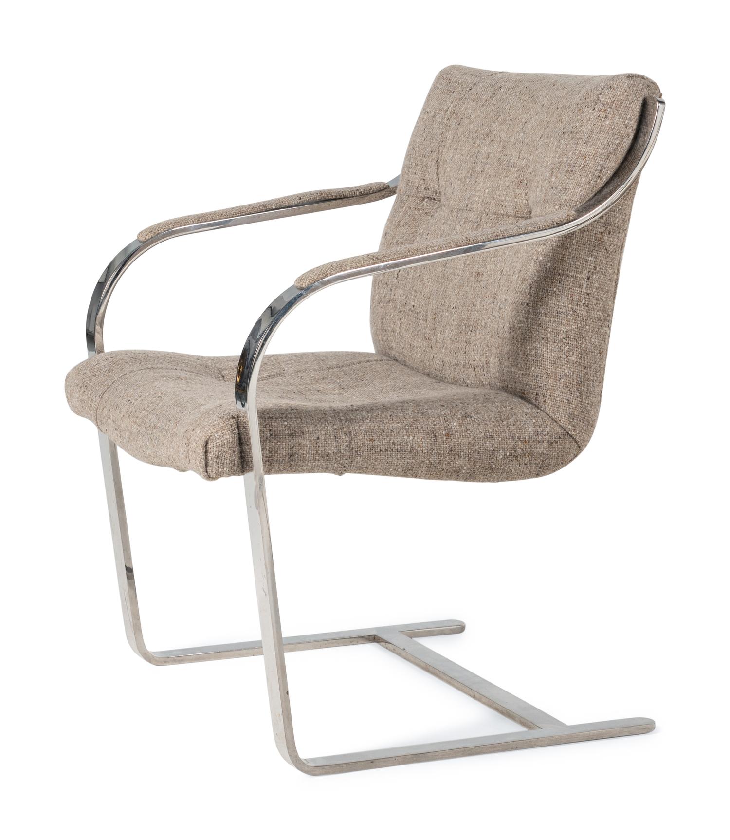 Three Cantilevered Dining Chairs