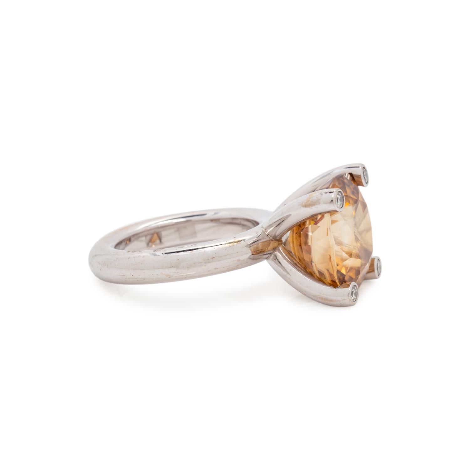 SPHENE AND DIAMOND RING