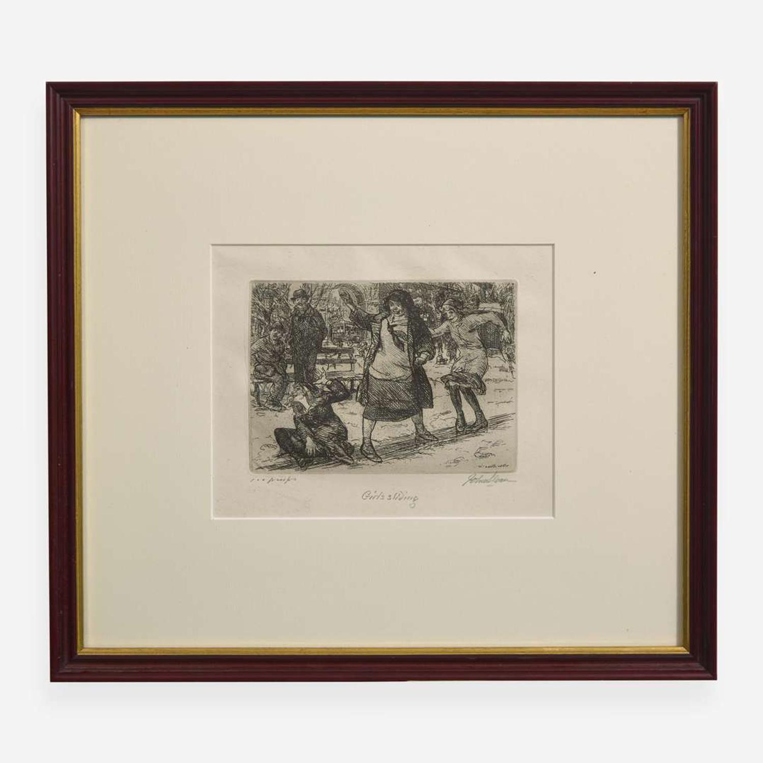 John French Sloan (American, 1871-1951) A Group of Four Etchings