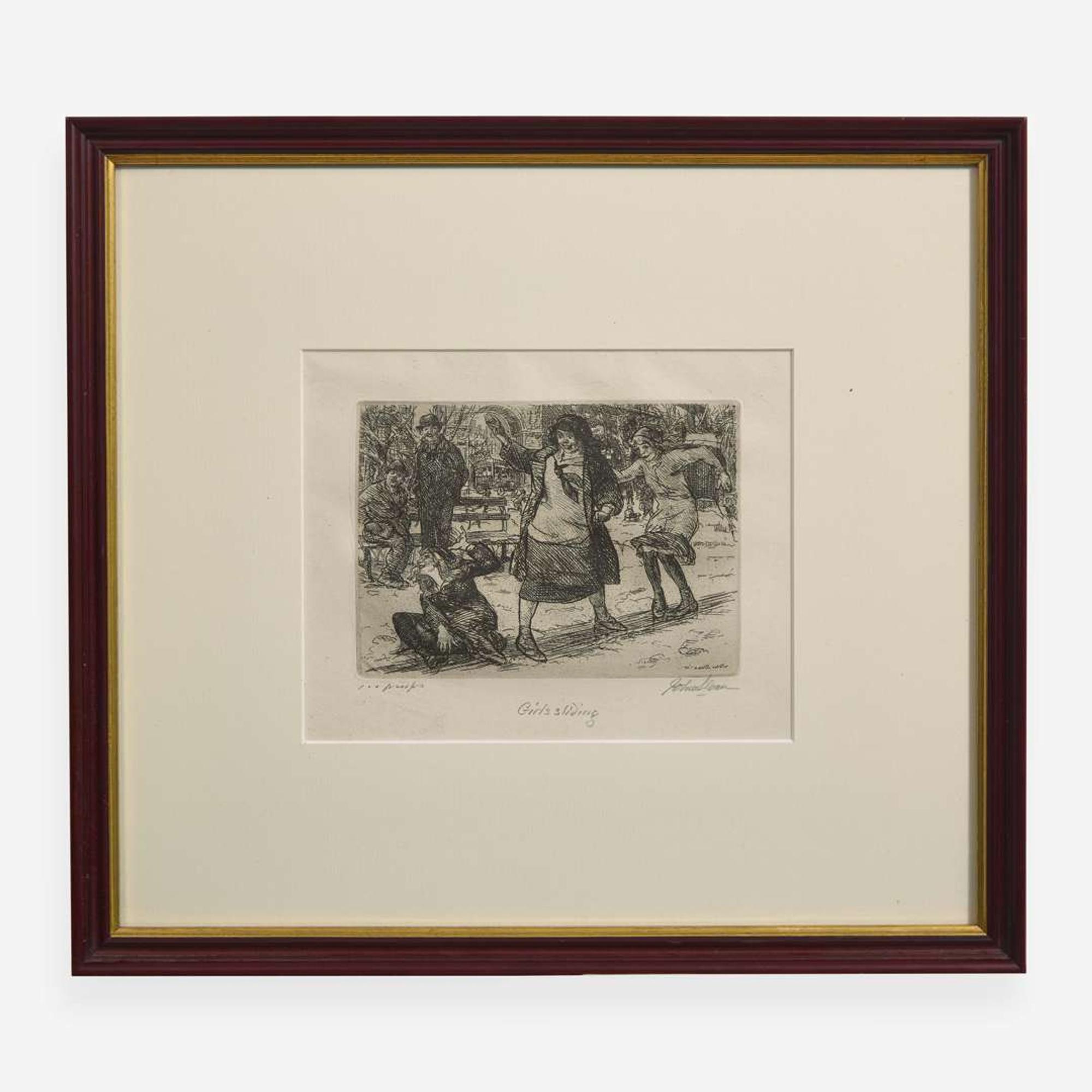 John French Sloan (American, 1871-1951) A Group of Four Etchings