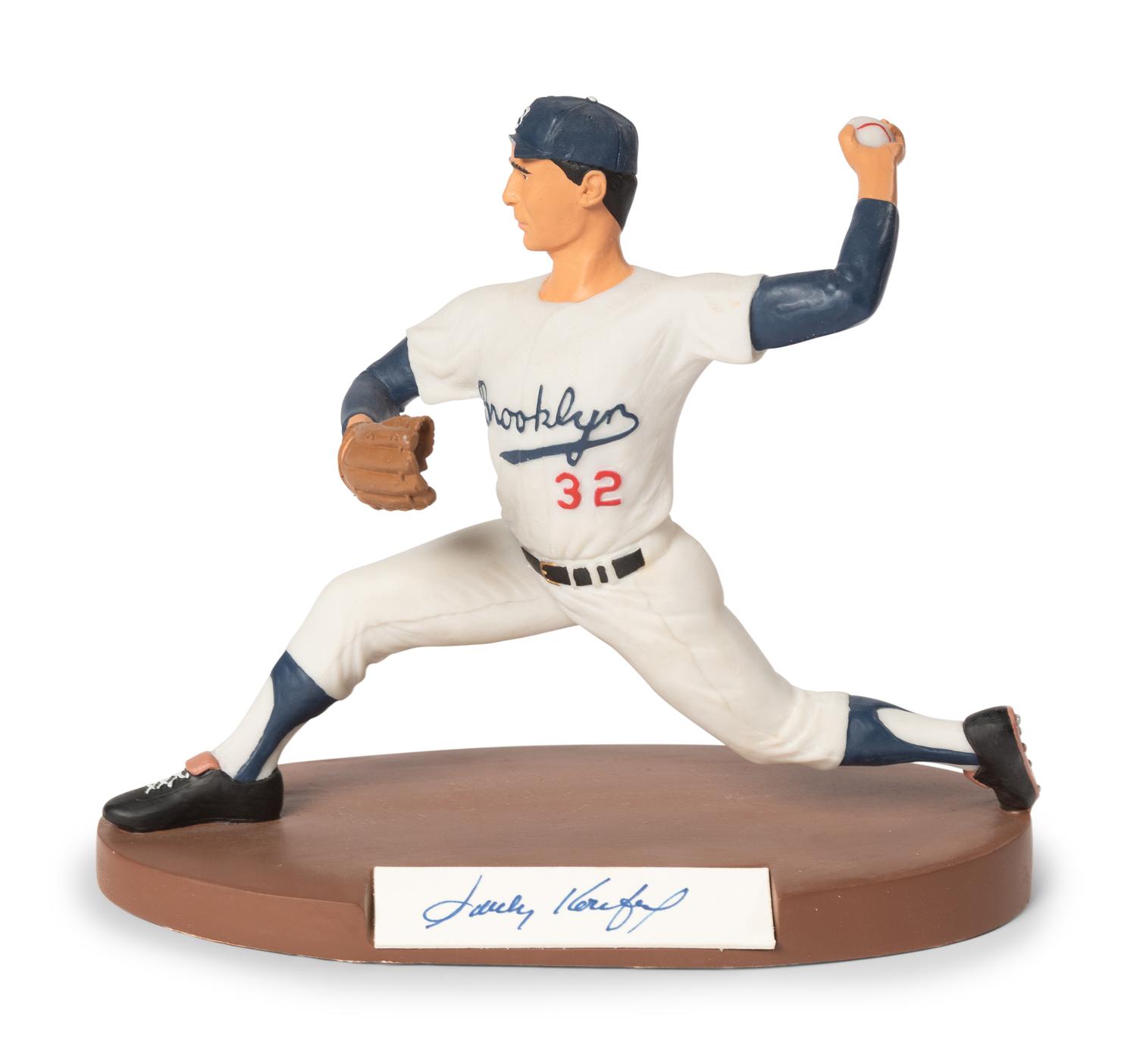 A Sandy Koufax Signed Autograph Salvino Figure,