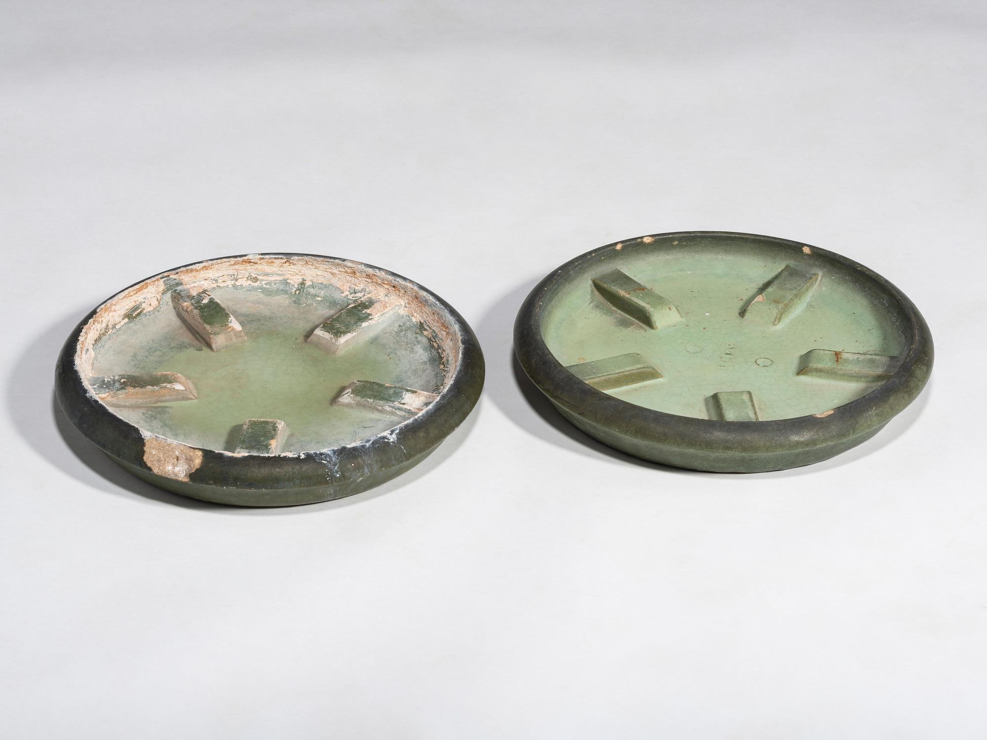 Pair of Matte Glazed Architectural Jardinières, 1905
