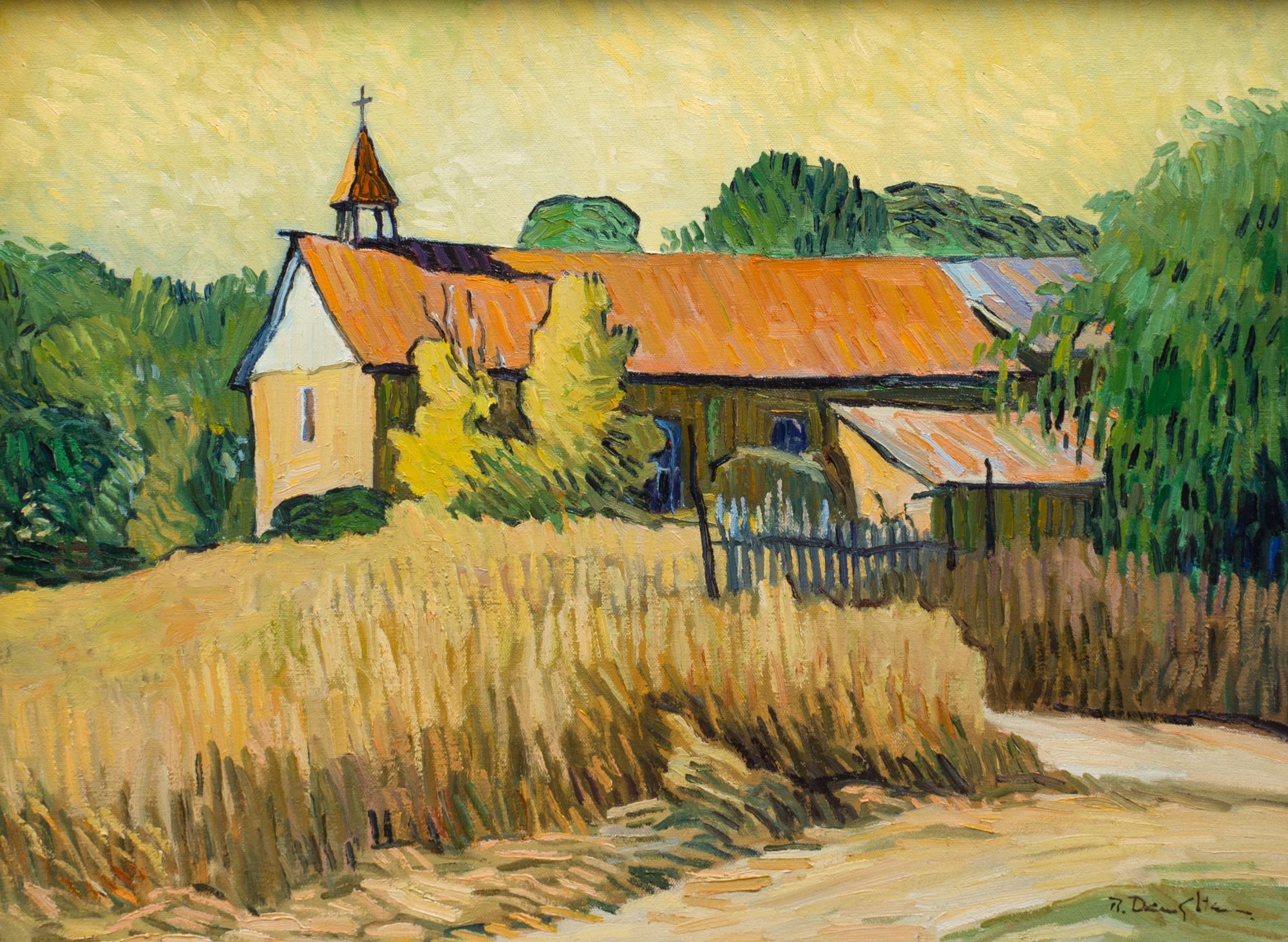 Robert Daughters, (American, 1929-2013), Church at Arroyo Seco, Abandoned (Holy Trinity Church)