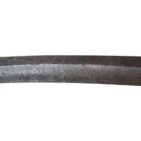 Philadelphia Style Silver Hilted Officer's Saber with Eagle Head Quillon S-Guard and Silver Washed Copper Scabbard