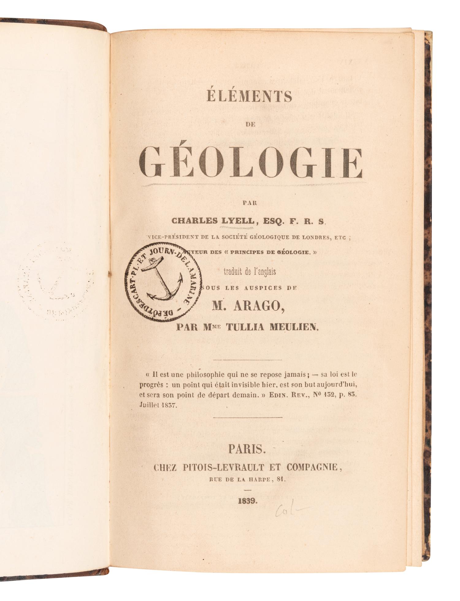 [GEOLOGY]. A group of 16 works, including: