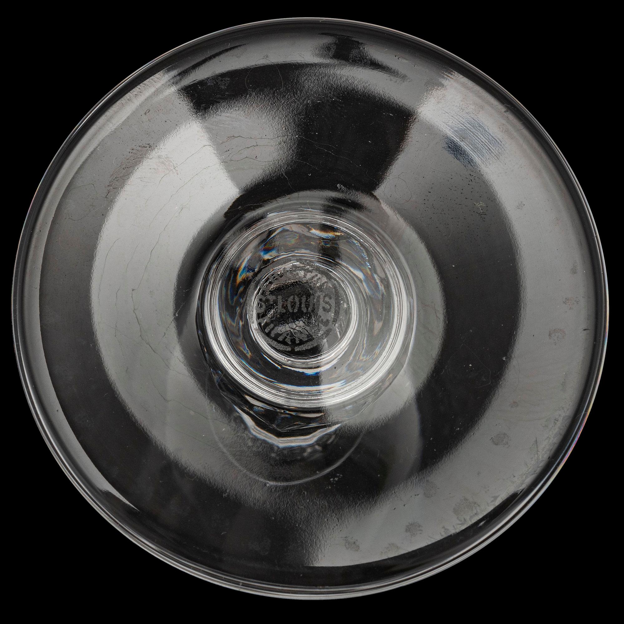 Forty-Five Pieces of St Louis Glass Stemware