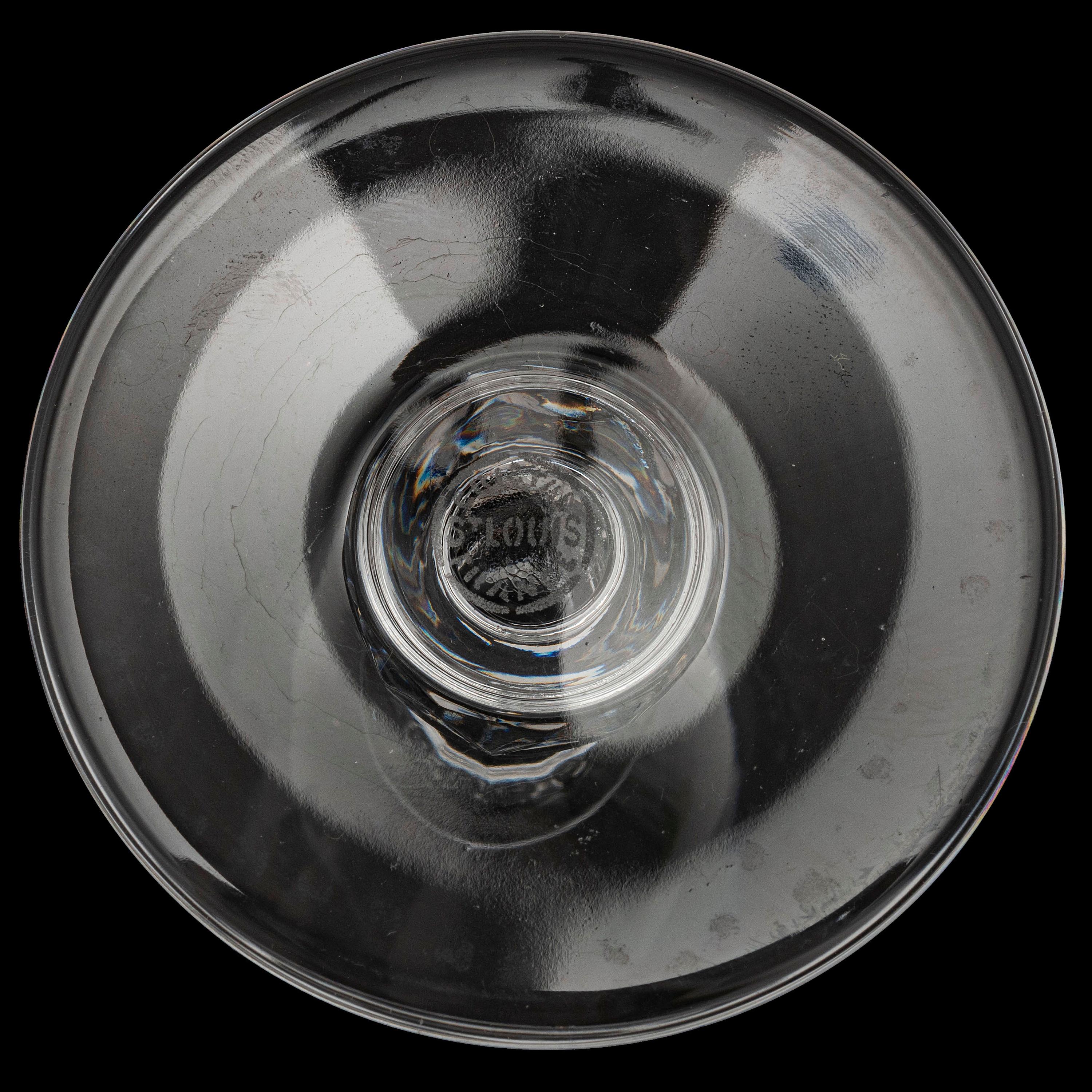 Forty-Five Pieces of St Louis Glass Stemware