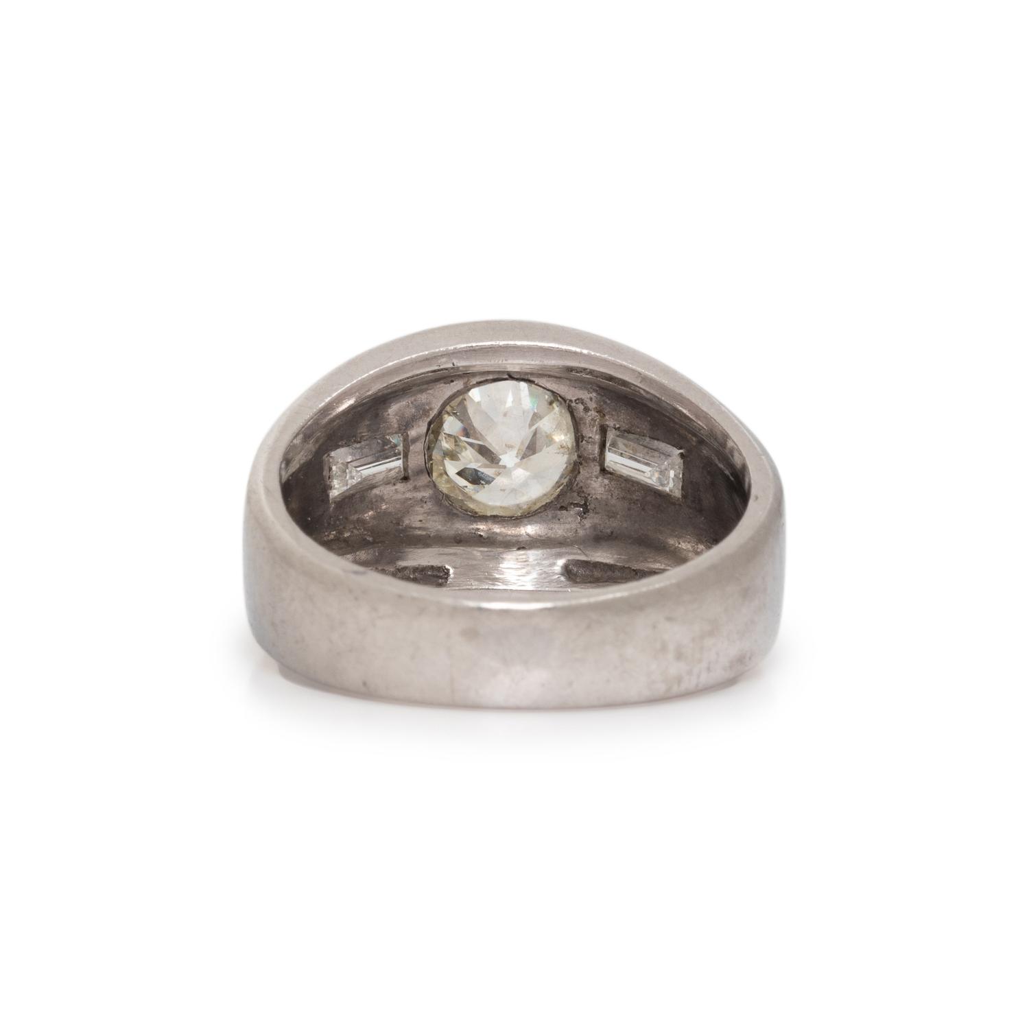 PLATINUM AND DIAMOND RING