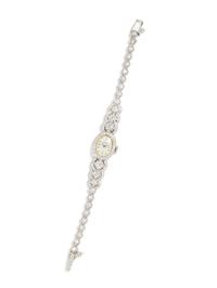 HAMILTON, 14K WHITE GOLD AND DIAMOND WRISTWATCH
