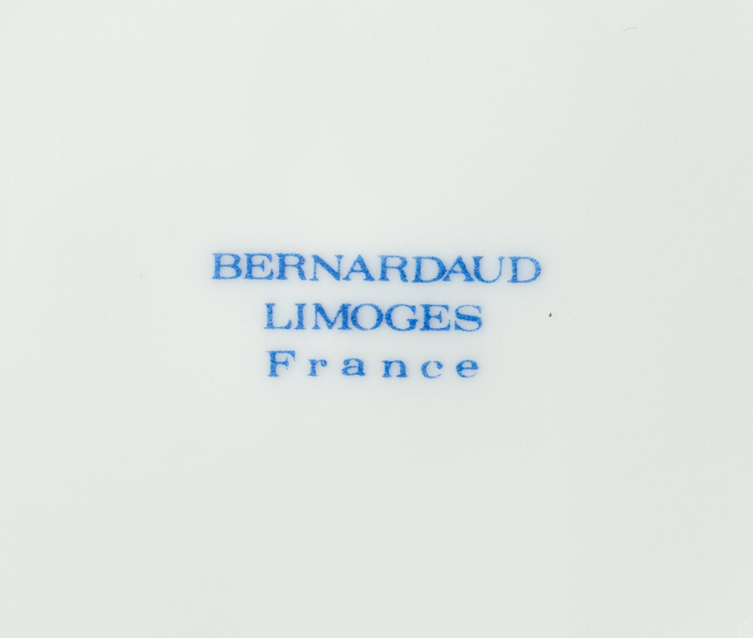 A Bernardaud Limoges Porcelain Dinner Service