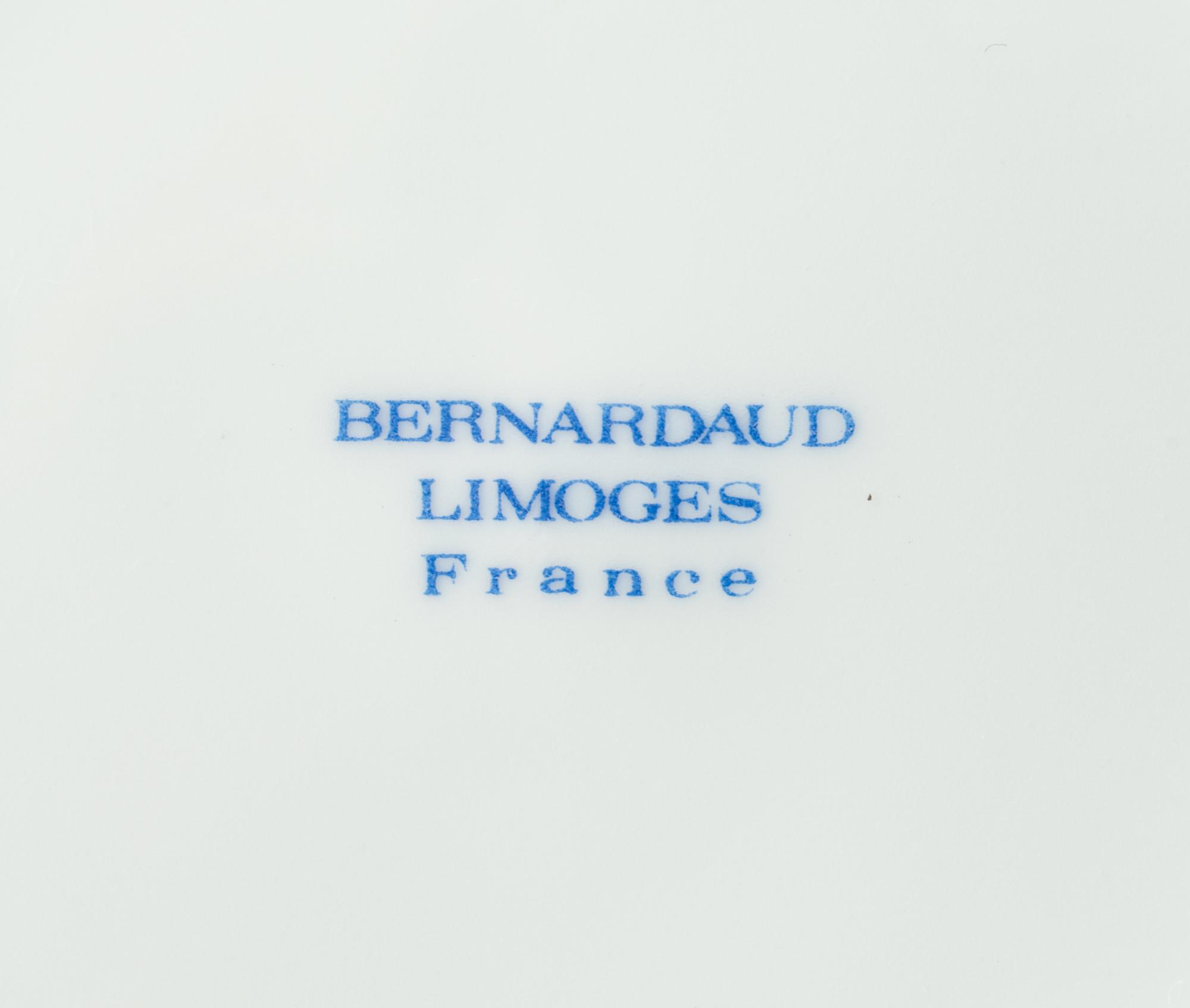 A Bernardaud Limoges Porcelain Dinner Service