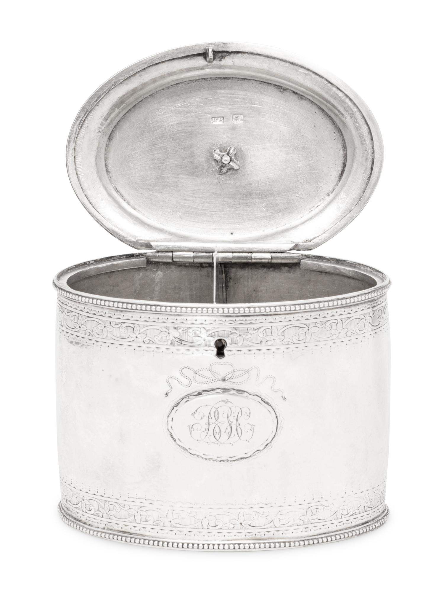 A George III Silver Tea Caddy
