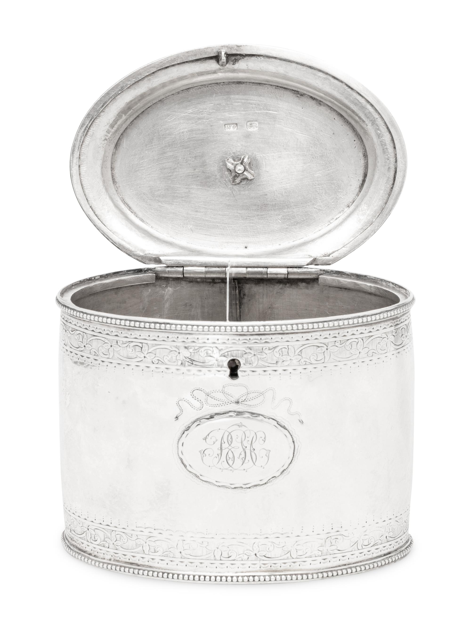 A George III Silver Tea Caddy