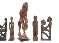 Five Asmat Wood Figures