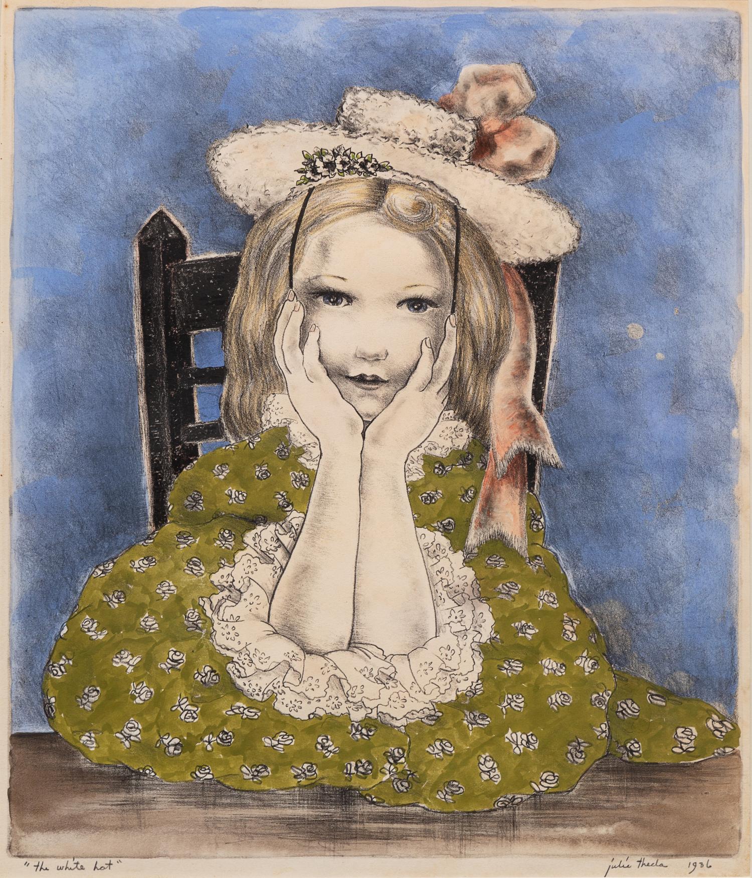 Julia Thecla, (American, 1896-1973), The White Hat, 1936