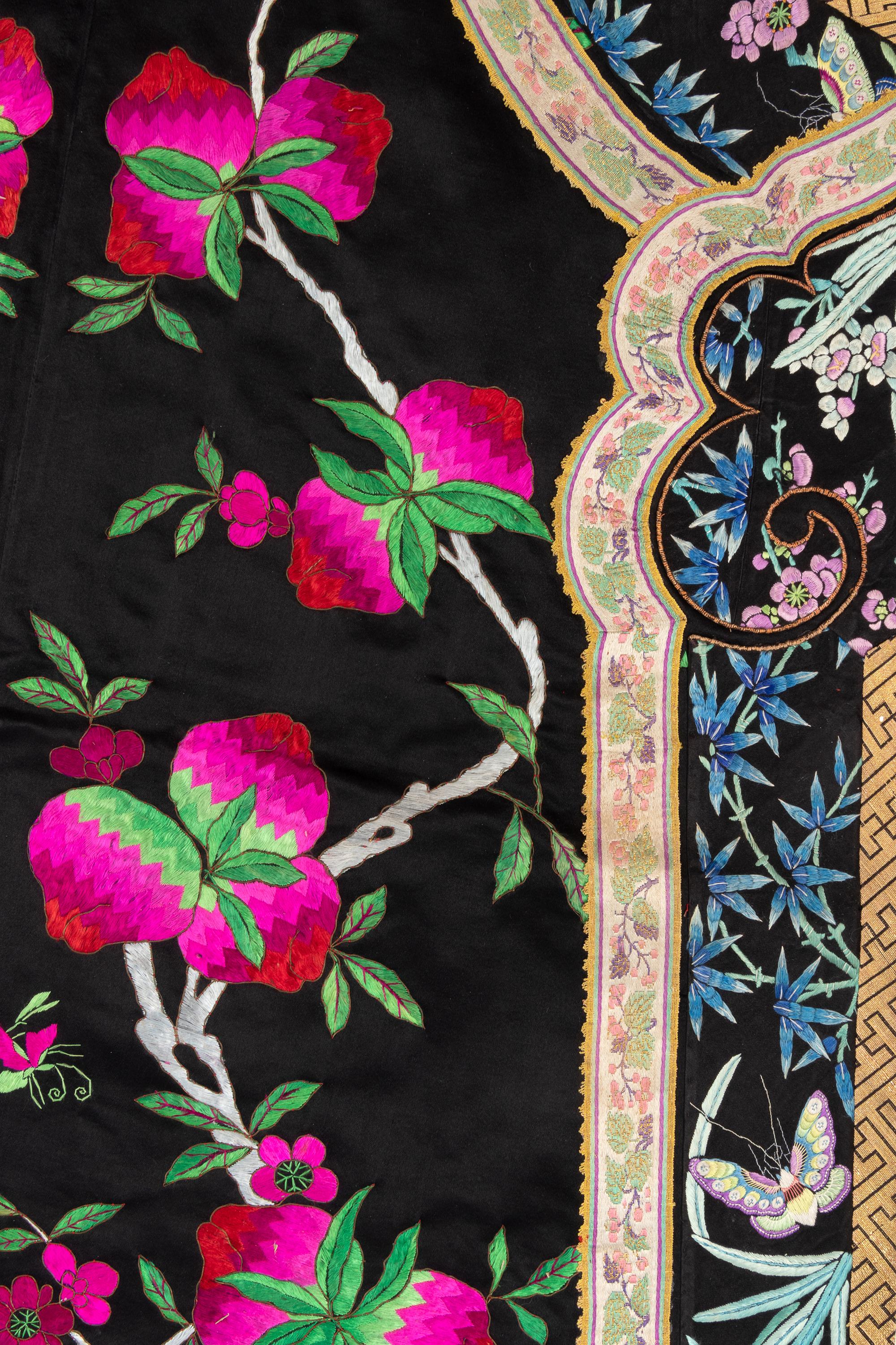 Two Silk Embroidered Lady's Vests