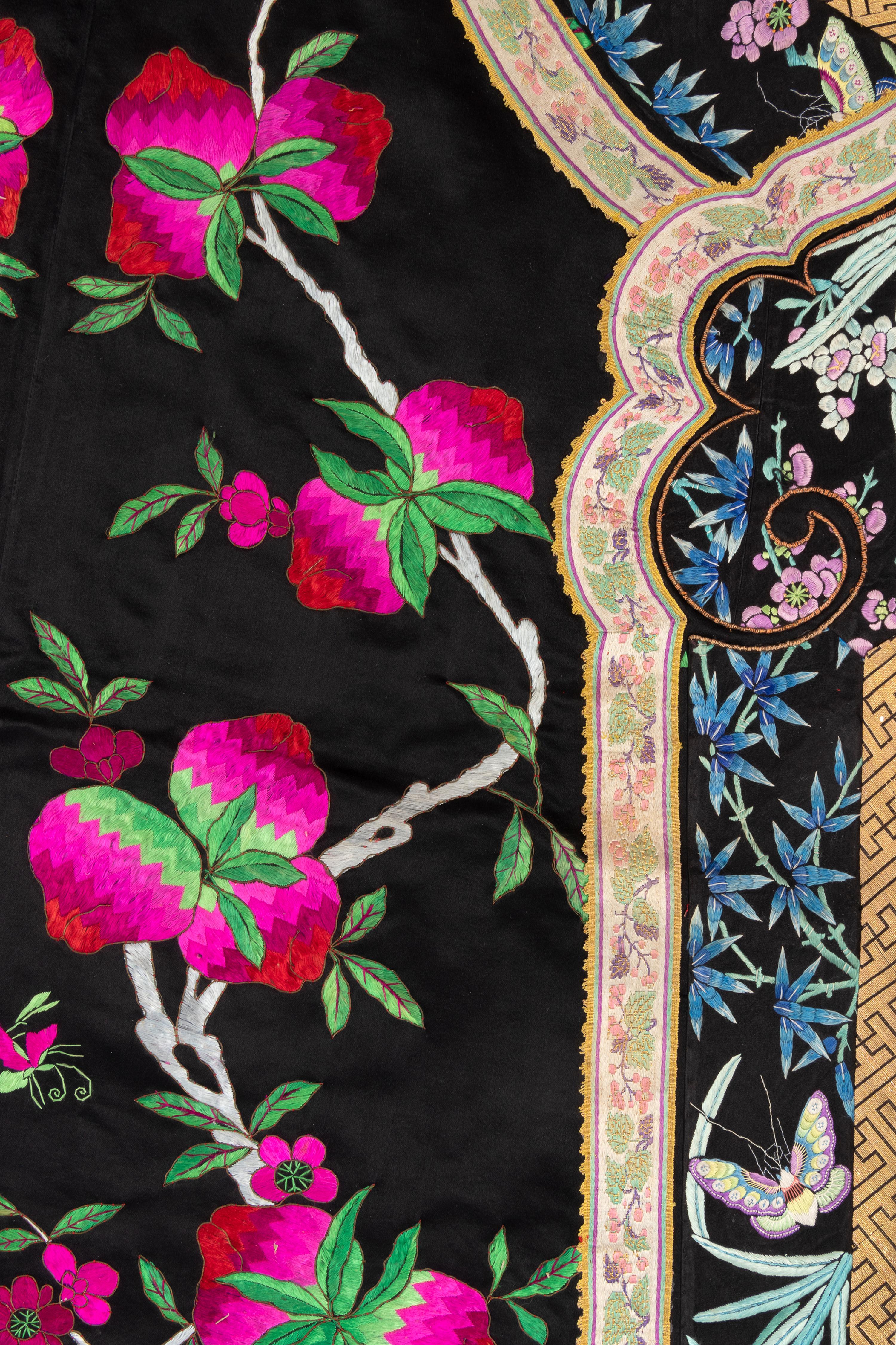 Two Silk Embroidered Lady's Vests