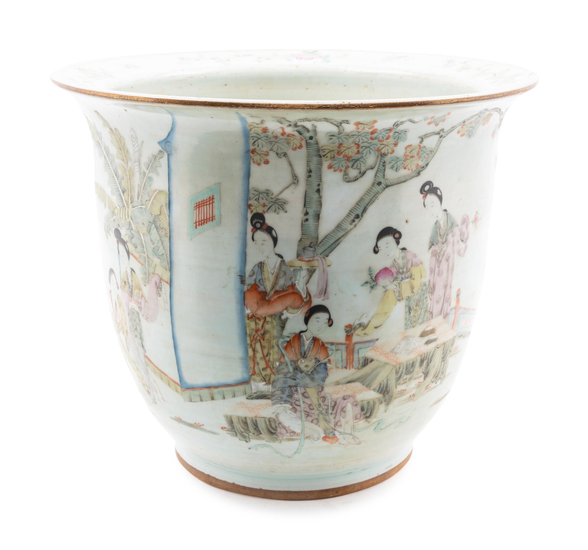 A Chinese Qianjiang Porcelain Cachepot