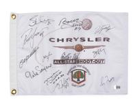 A 2004 Chrysler All-Star Golf Shootout Signed Autograph Golf Flag Including Michael Jordan (Beckett Authentication Services)