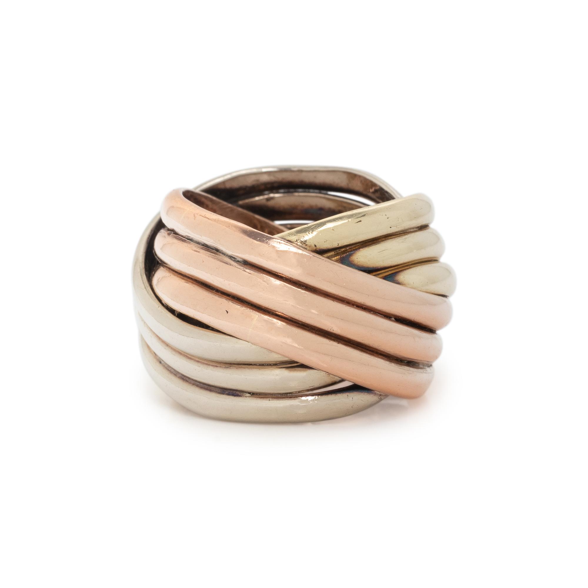 TRICOLOR GOLD RING