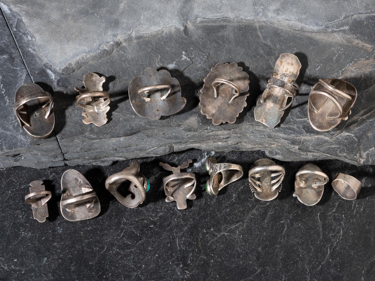 Assortment of Navajo and Zuni Rings