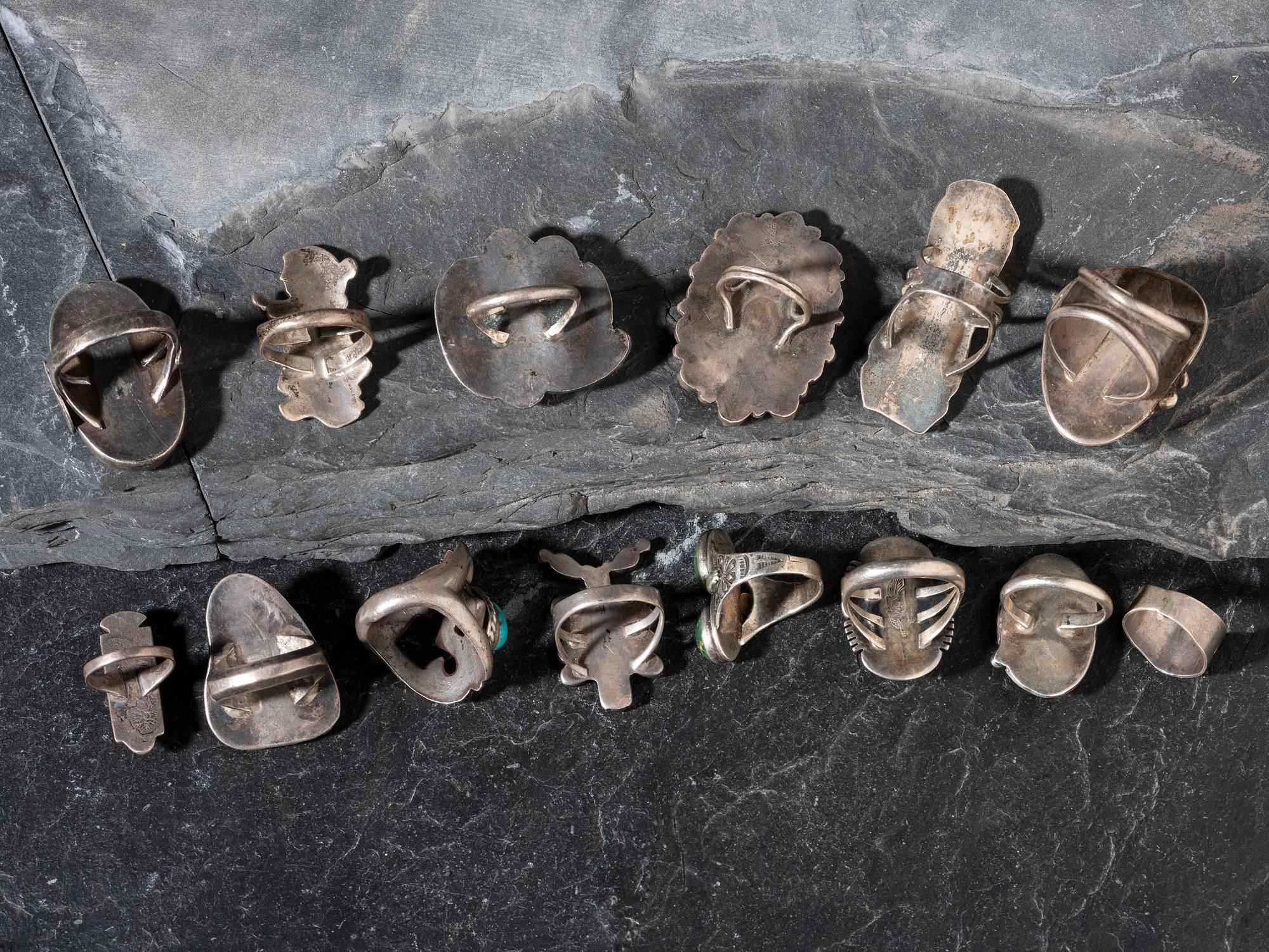 Assortment of Navajo and Zuni Rings