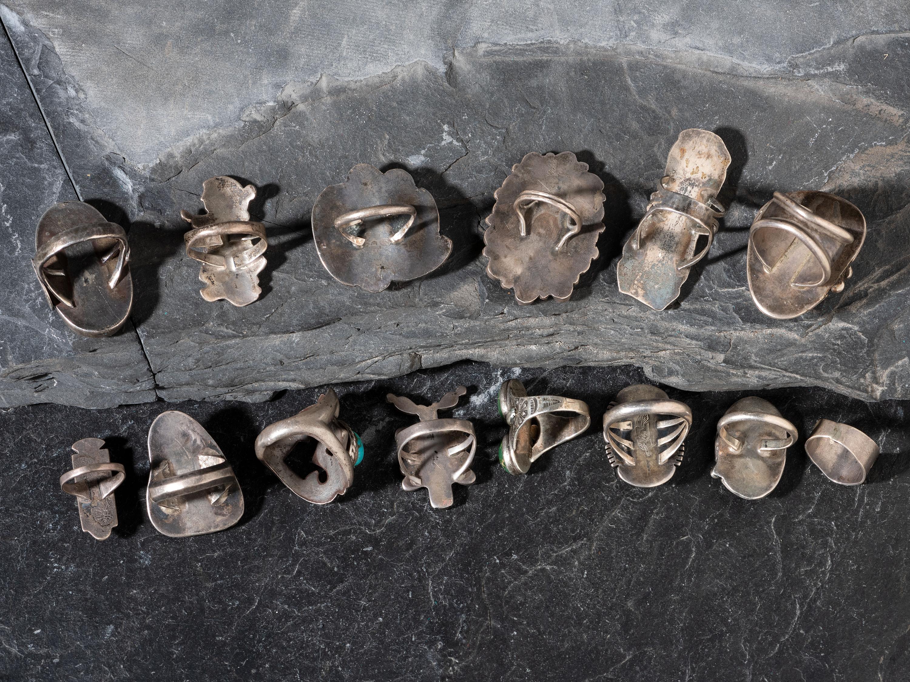 Assortment of Navajo and Zuni Rings