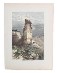Five Hand Colored Woodblock Rail Road Prints Height 15 x width 9 1/2 inches (each) — LATE 19/EARLY 20TH CENTURY