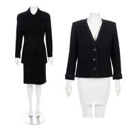 Three Chanel Pieces: One Two-Piece Skirt Suit, One Jacket, 1998