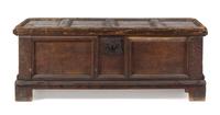 An Austrian Pine Chest Height 27 1/2 x width 74 x depth 28 1/4 inches. — CIRCA 1500