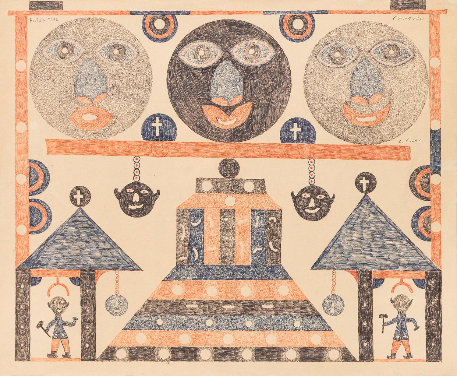 Dusan Kuzmic, (Yugoslavian, 1925-1990), Potential Comando