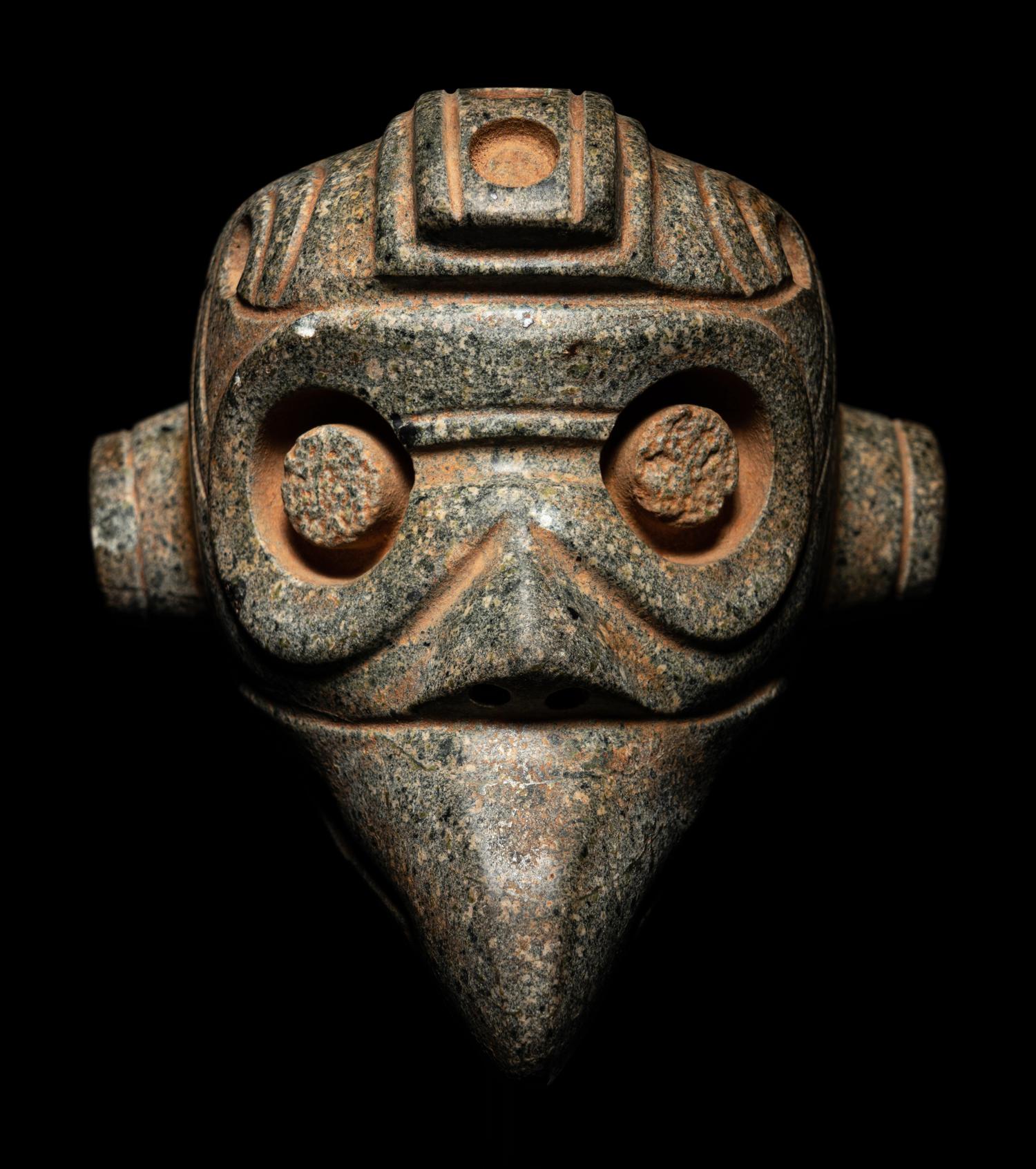 A Costa Rican Jade Anthropomorphic Mace Head