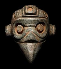 A Costa Rican Jade Anthropomorphic Mace Head