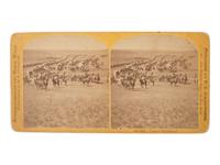 [LATE INDIAN WARS]. ILLINGWORTH, W.H. (1844-1893), photographer. Stereoview of Custer's Expedition to the Black Hills. St. Paul, MN: [1873].