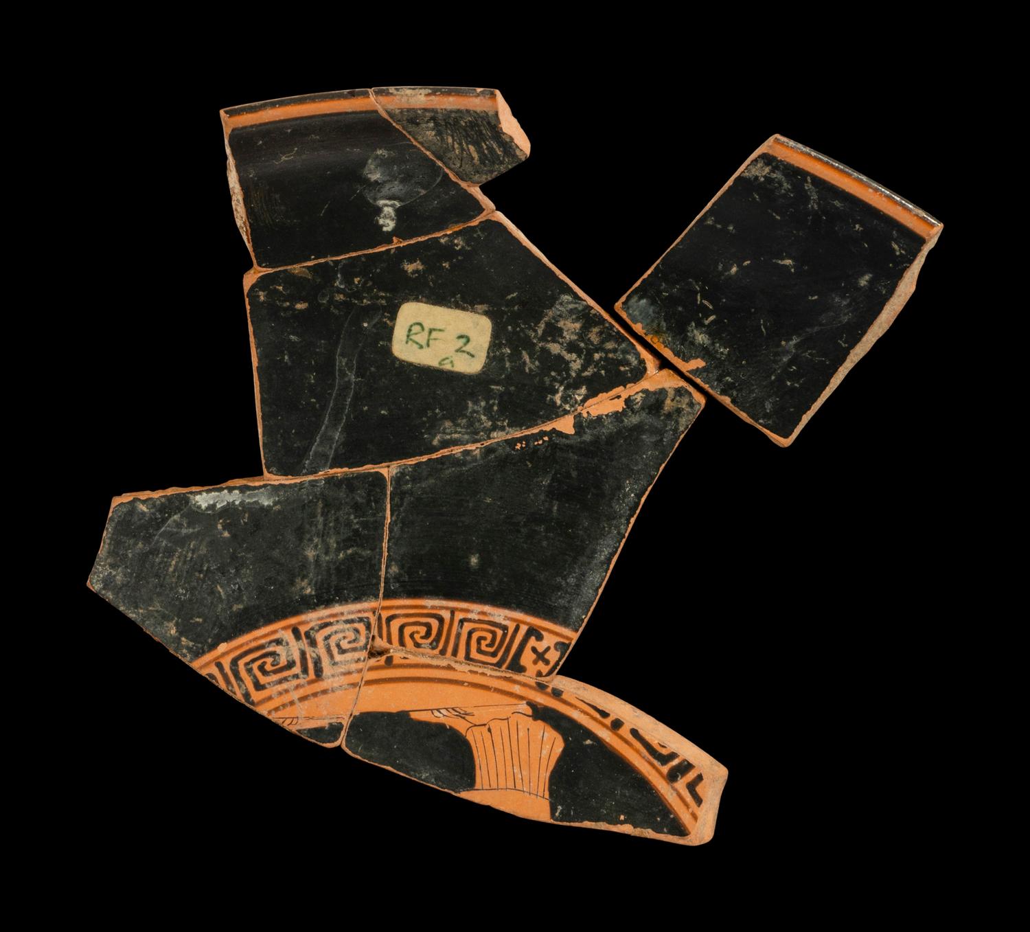 Two Attic Red-Figured Cup Fragments