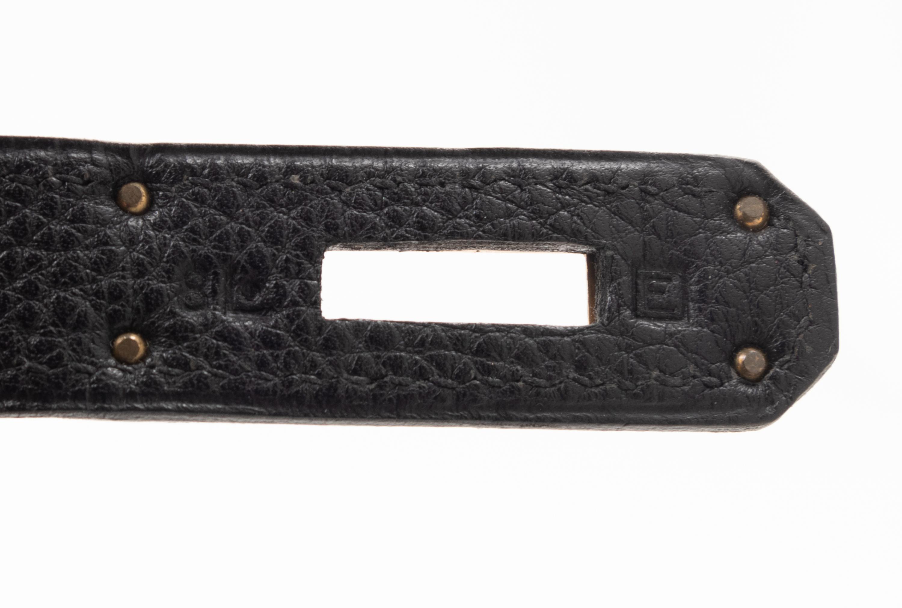 Hermès Black Leather 32cm Kelly Bag