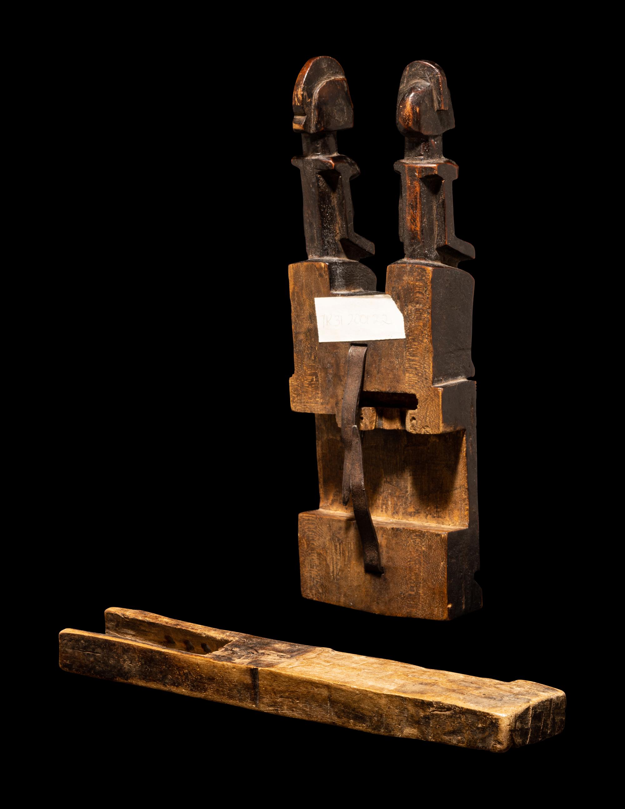 A Dogon Wood Door Lock with Bolts